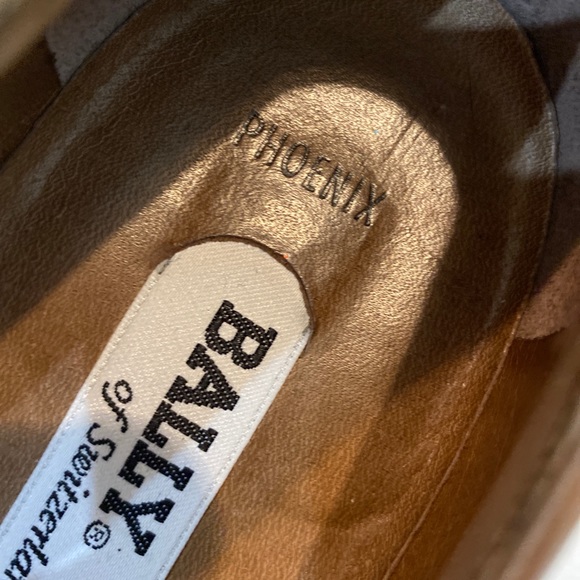 Bally Men’s Phoenix Dress Shoes Slip Ons Taupe #57734 Made in Switzerland 8M - Picture 6 of 9